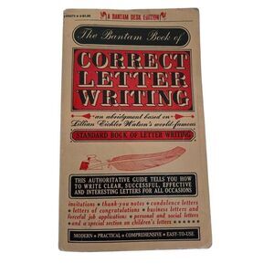 Correct letter writing - bantam book desk edition